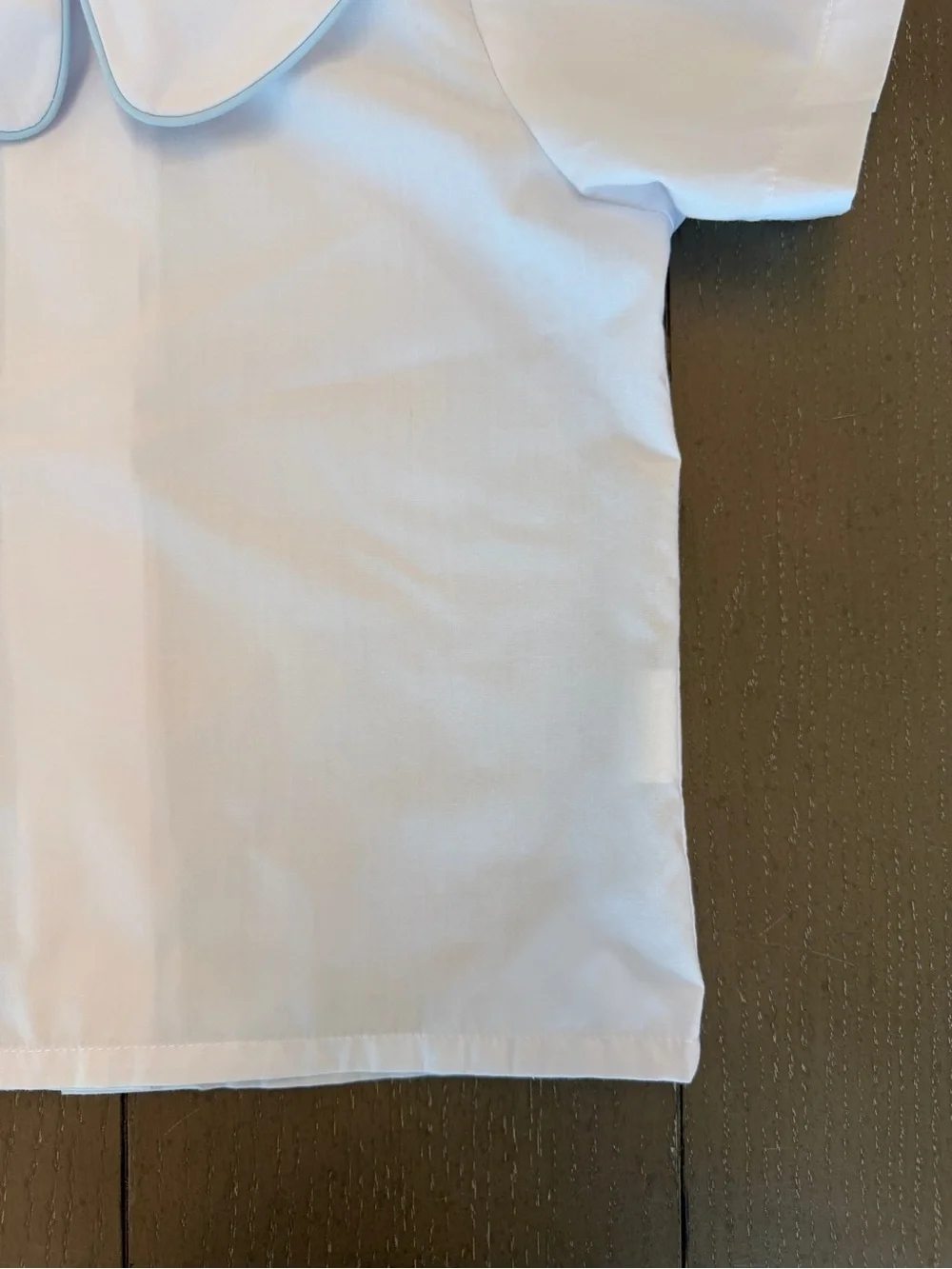 Beaufort Bonnet Boys’ Peter Pan Collar White Short-Sleeve Dress Shirt • Size 3T